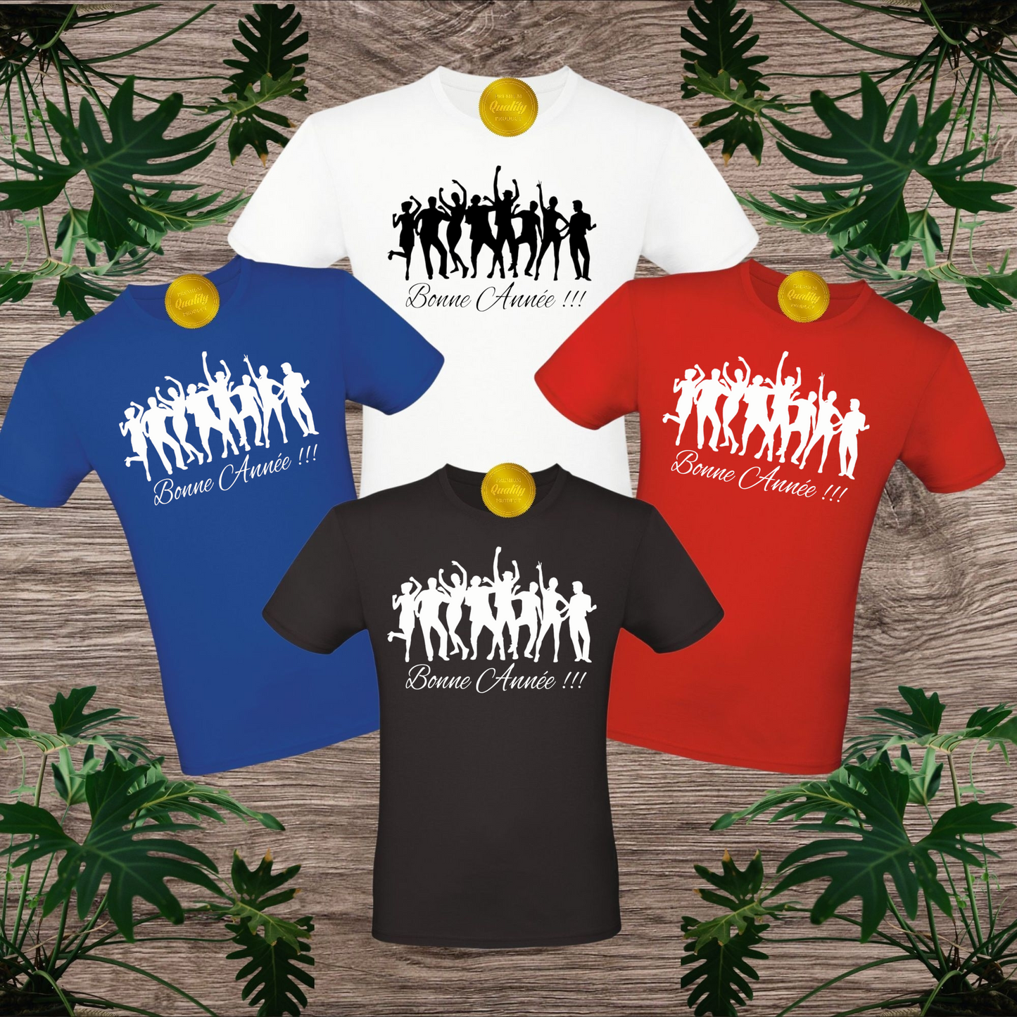 > Tee-shirt mixte / 1 face " BONNE ANNÉE 1" #T024